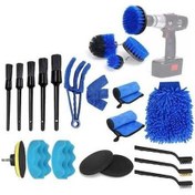 Resim Createtech Yıkama Wrs-cs29 Temizleme Temizleme Seti Matkap İç Fırçası Fırçası Elektrikli Çatlak Araba Araba Adet/takım 22 Jo 