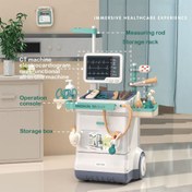 Resim Çocuklar İçin Doktor Oyun Seti, Erkek ve Kız Çocukları 4-5-6-7-8 Yaş Eğitici Rol Yapma 4 Parça Noel Hediyesi (Düğme Pil Dahil) 