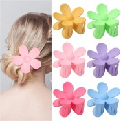 Resim Neevoyu Büyük Boy Çiçek Desenli Saç Kapağı Kadınlar İçin Arkadan Tutucu Saç Aksesuarı 6 Renk Seçenekli: Sarı, Yeşil, Pembe, Mor, Kırmızı, Mavi Vb. 