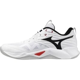 Resim Mizuno Wave Momentum Pro Unisex Voleybol Ayakkabısı Beyaz / Siyah 