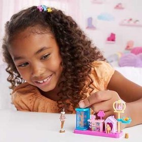 Resim Barbie Mini Barbieland Bebek ve Oyun Seti Veteriner JCR30 