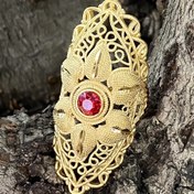 Resim 1 adet Boho Tarzı Bakır Açık Yüzük, Kadınlar için Modaya Uygun Klasik Dubai Esintili Düğün Aksesuarı, Günlük Kullanıma Uygun Çok Yönlü Takı, Düğün Takısı 