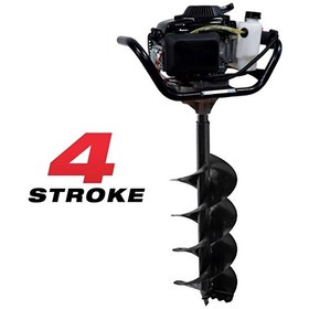 Resim Tomking EA144P Çift Helezonlu 4 Zamanlı Toprak Burgu Makinası 200 MM 4 Hp 