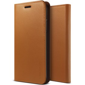 Resim VRS Design iPhone X Genuine Leather Kılıf Brown 
