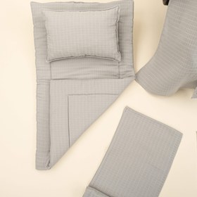 Resim 11 Parça Avantajlı Set - Tek Taraflı - Açık Gri Muslin 