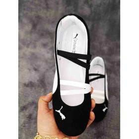 Resim Puma Kadın Lastik Bantlı Babet Sneaker Ayakkabı - Siyah/beyaz 
