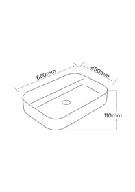 Resim Paluci Lavabo Anka Plus Beyaz Dikdörtgen Model 