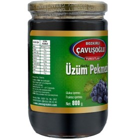 Resim Bozkırlı ÇavuşoğluÜzüm Pekmezi Cam Kavanoz 800 G 