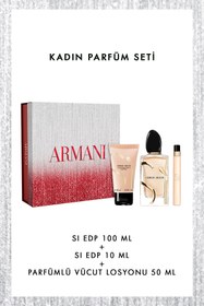 Resim Giorgio Armani Si EDP 100 ml + 10ml + Losyon Kadın Parfüm Seti 3614274692778 