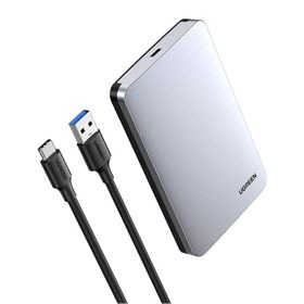 Resim Ugreen USB Type-C 3.1 Gen2 2.5 inç HDD SSD Alüminyum Harici Disk Kutusu Gri 