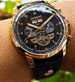 Resim Raymond Star Seri Otomatik Erkek Kol Saati Rose Gold 