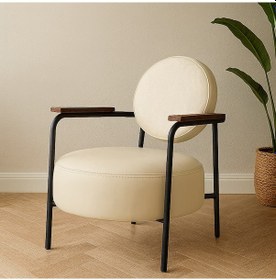 Resim Venüs Berjer - Modern Tekli Koltuk - Ofis Koltuğu - Krem 