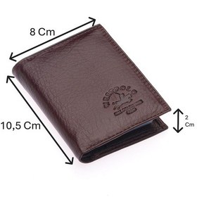 Resim Westpolo Hakiki Deri Kağıt Para Ve Bol Şeffaf Kart Bölmeli Unisex Kartlık - Kahverengi Kahverengi 