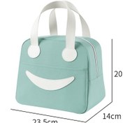 Resim Yeşil - Büyük Yalıtımlı Öğle Yemeği Çantası, Su Geçirmez Çok Renkli 