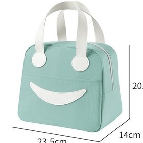 Resim Yeşil - Büyük Yalıtımlı Öğle Yemeği Çantası, Su Geçirmez Çok Renkli 