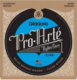 Resim D'addario Ej48 Klasik Gitar Tel Seti. Pro-Arte. 80/20 Bronze Woun 