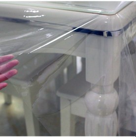 Resim Şeffaf İnce Masa Örtüsü Pvc 0.18 Mm- Yuvarlak -Kare-Dikdörtgen 