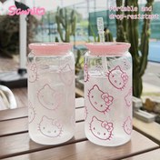 Resim Sanrio Hello Kitty, sevimli kahve fincanı, günlük yaşam, ev, iş, taşınabilir su şişesi, tatil hediyeleri, hediye 
