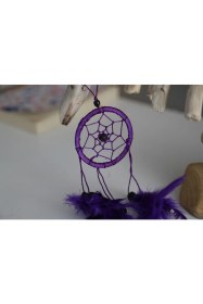 Resim Miamantra Araba Süsü Mor Renkli Rüya Kapanı (6 cm çap) 