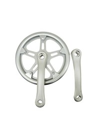 Resim Suntek Bisiklet Krank Takımı Yüksek Dayanıklı Şehir Gümüş 