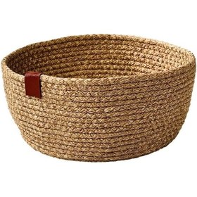 Resim Edora Home Yeşil Paslanmaz Yuvarlak Ekmek Sepeti Makrome - Çok Amaçlı Metal Yeşil 