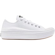 Resim Converse Chuck Taylor All Star Move Kadın Beyaz Günlük Ayakkabı Kadın LS AYAKKABI 570257C 