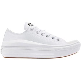 Resim Converse Chuck Taylor All Star Move Kadın Beyaz Günlük Ayakkabı Kadın LS AYAKKABI 570257C 
