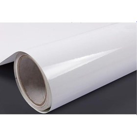 Resim Parlak Beyaz Folyo - Dolap Mobilya Kaplama Folyosu 