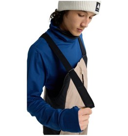 Resim Burton Burton Reserve 2l Relaxed Bib Pants Erkek Bej Snowboard Pantolonu 30531 