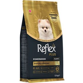 Resim Reflex Plus Hypoallergenic Puppy Pomeranian Özel Irk Yavru Köpek Maması 1,5 Kg 
