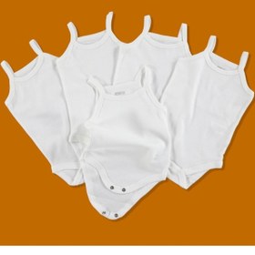 Resim ebebek Hello Baby Bebek Atlet Zıbın Çıtçıtlı Ip Askılı Body 5'li 