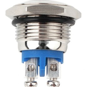 Resim Guangdong Spirit Anlık Nikel Kaplama Brmetal Push On Switch Üzerinde 16MM Başlat Kornası - Gümüş 