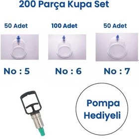 Resim Kupasan Hacamat Kupa Seti 200'lü 