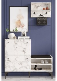 Resim Decormet Bred Ayakkabılık Carrara Marbel Diğer 