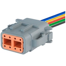 Resim Dtm06-8s Erkek Konnektör 8 Pin Kablolu 