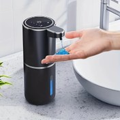 Resim 12.8oz Duvara Monte Otomatik Köpüklü Sabunluk Güç Göstergeli, USB Şarj Edilebilir, Dokunmadan Tasarım Banyo, Mutfak, Otel & Restoran Kullanımı İçin – Akıllı Sensör, Pratik & Hijyenik Çözüm 