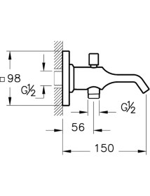 Resim Artema Suit U A4249026 Çıkış Ucu, El Duşu Çıkışlı, Bakır 