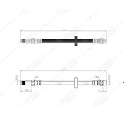 Resim SVAC 92-117 Fren Hortumu Ön Sağ Volvo S60 I (384) 2.0 T 99-06 S80 I (184) 2.0 T 99-06 V70 II (285) 2.0 T 99-06 