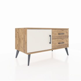 Resim Hyperion Şifonyer Tek Raflı 2 Çekmeceli Tek Kapaklı 88x44x48 Çam-Aytaşı/Çam 