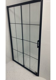 Resim Nokta Duşakabin Teknesiz Cam Duşakabin 1 Sabit 1 Sürgülü Karolaj Desenli Kd105 Şeffaf 