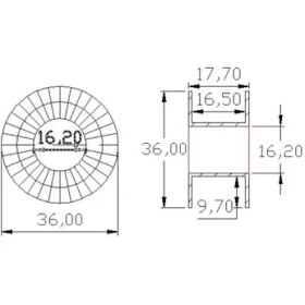 Resim Contacall Plastik Makara Portatif Siyah Renk 51 cm 