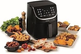 Resim Kenwood Airfryer XXXL Siyah HFP80.000BK - 7 Litre Geniş Hazne Kapasitesi, 1700 Watt, Dijital Dokunmatik Ekran, 12 Farklı Programlama, 200 Dereceye Çıkabilen Sıcaklık Ayarı, Meyve Kurutma Fonksiyonu 