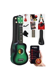 Resim Midex Ukx-600gr Sunburs Efektli Maun Concert Ukulele Full Set 