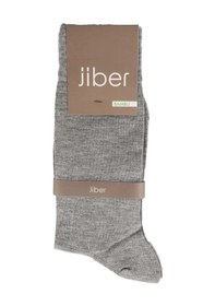 Resim Jiber Erkek Bambu Likralı Uzun Çorap 5500 - 6 Adet Gri Melanj 