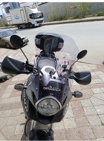 Resim Honda Transalp Xl 700 Uzun Ön Cam Zeus Açık Füme Xl700 53 CM 4 MM 