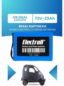 Resim Regal Raptor K4 Uyumlu Batarya Lifepo4 72v 23ah 