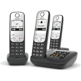 Resim Gigaset A690a Trio 3 Ahizeli Telesekreterli Telsiz Telefon 