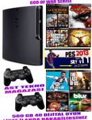 Resim Sony Playstation 3 Slim 500 GB İkinci El + 2 Joistick + Oyun 