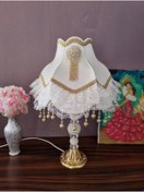 Resim Armubu - İki Adet Kadife Kaplı El Yapımı ABAJUR 