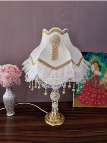 Resim Armubu - İki Adet Kadife Kaplı El Yapımı ABAJUR 